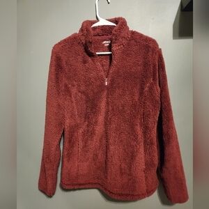 Maroon bcg Women's Fleece Pullover Long Sleeve In Size Small